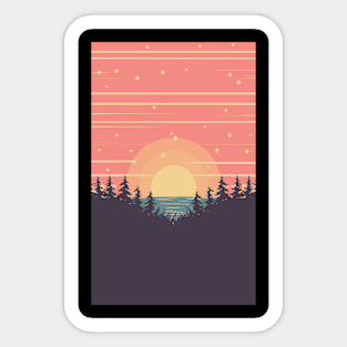 sunset Sticker